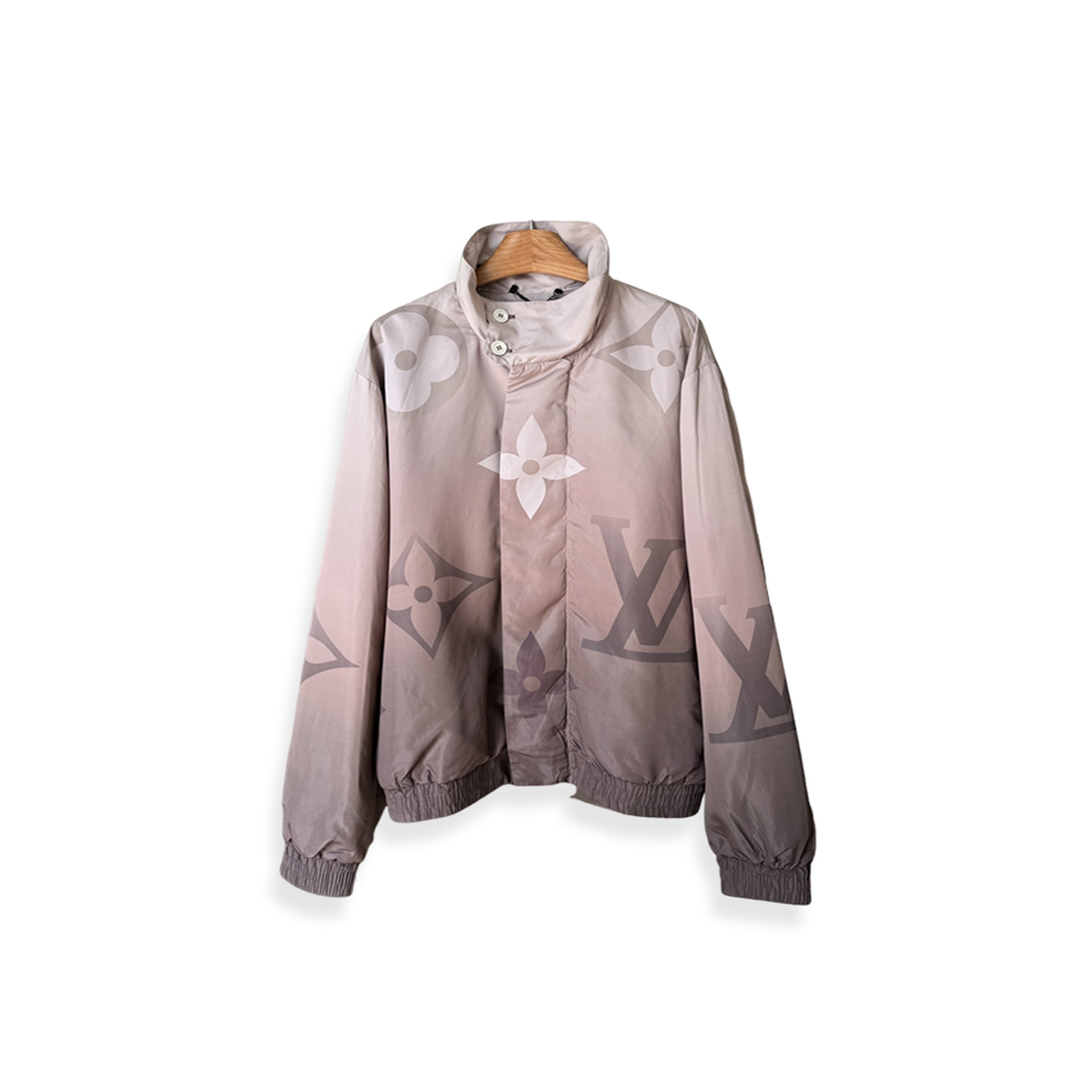 l0vis Vvtt0n monogram print lightweight nylon trench coat 1afyap